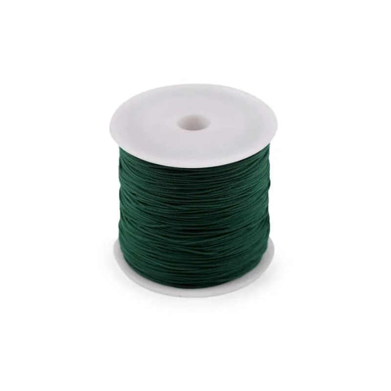 Polyesterová šnúrka PES 0,8 mm - tmavo zelená