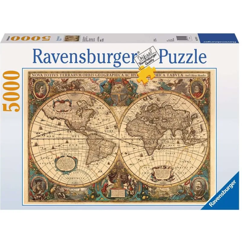 Ravensburger Puzzle Historická mapa r.1630, 5000 dielikov