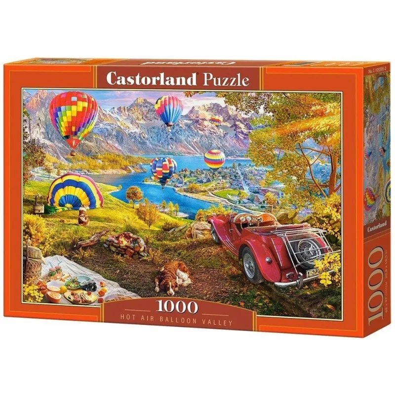 Puzzle Castorland 1000 dielikov Údolie teplovzdušných balónov