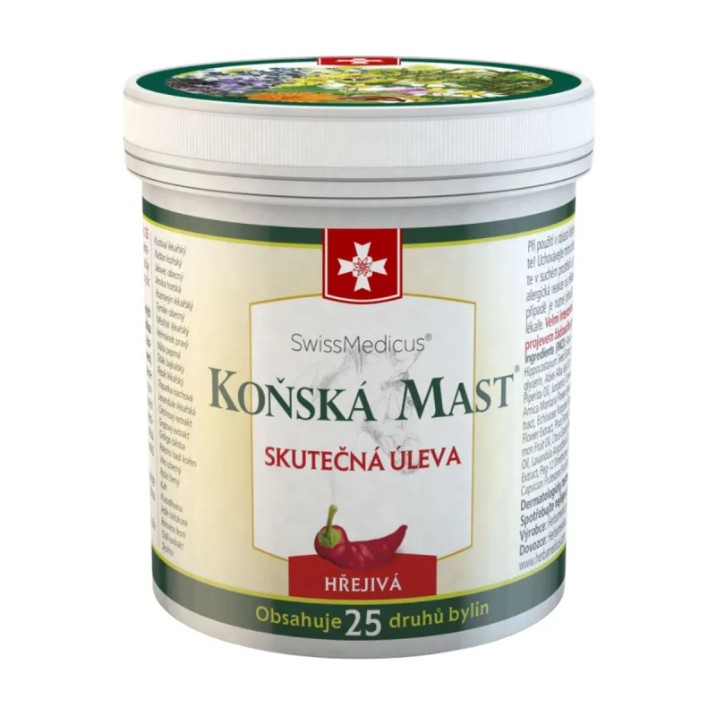 SwissMedicus Konská masť hrejivá 500 ml –