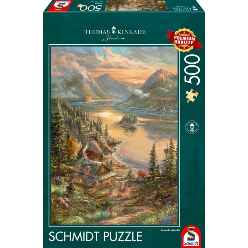 Puzzle Schmidt 500 dielikov Thomas Kinkade - Nádhera pri jazere