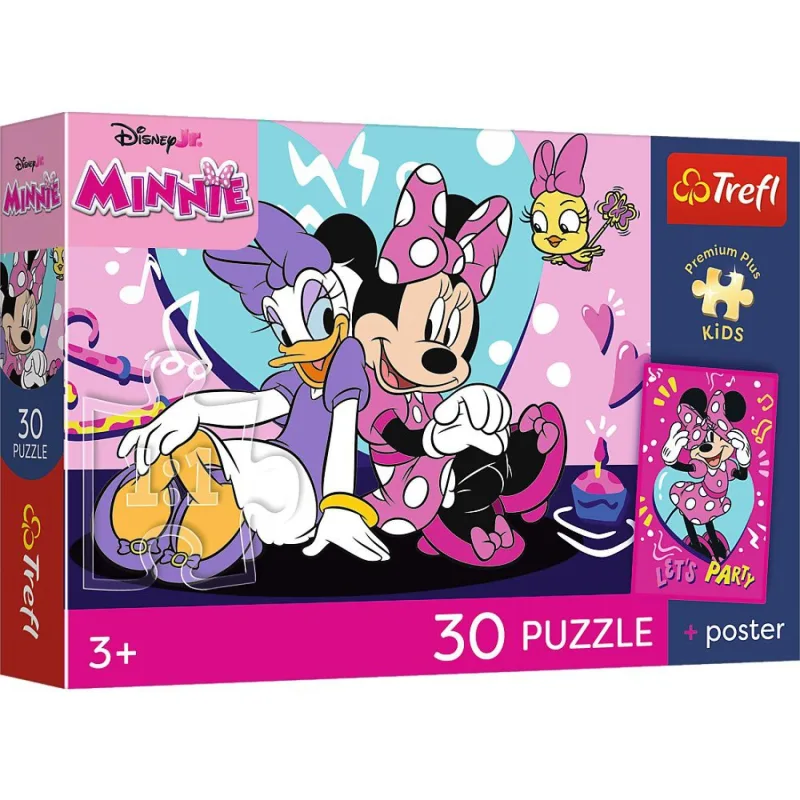 Trefl Puzzle Premium Plus Kids - Minnie 27x20cm + plagát 30 dielikov v krabičke 21x14x4cm