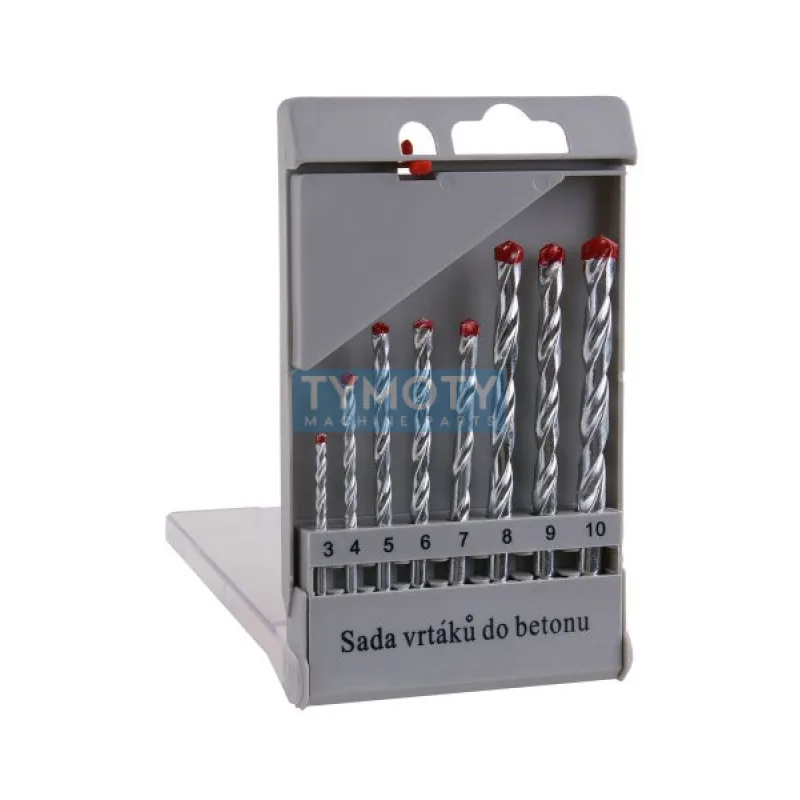 Súprava vidiových vrtákov WESTBERG 8ks 3-10mm,PVC
