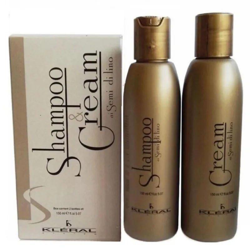 KLÉRAL Gold Šampón 150ml + kondicionér 150ml pre suché a krehké vlasy