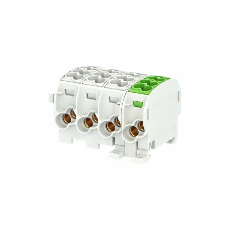 Hora eTec GmbH Svorkovnica rozbočovacia Cu HLAK 25/4 C 3LPE 3xšedá/zelená 4pól 152A 4 x vstup 2x25mm2 plus 4 x výstup 2x16mm2