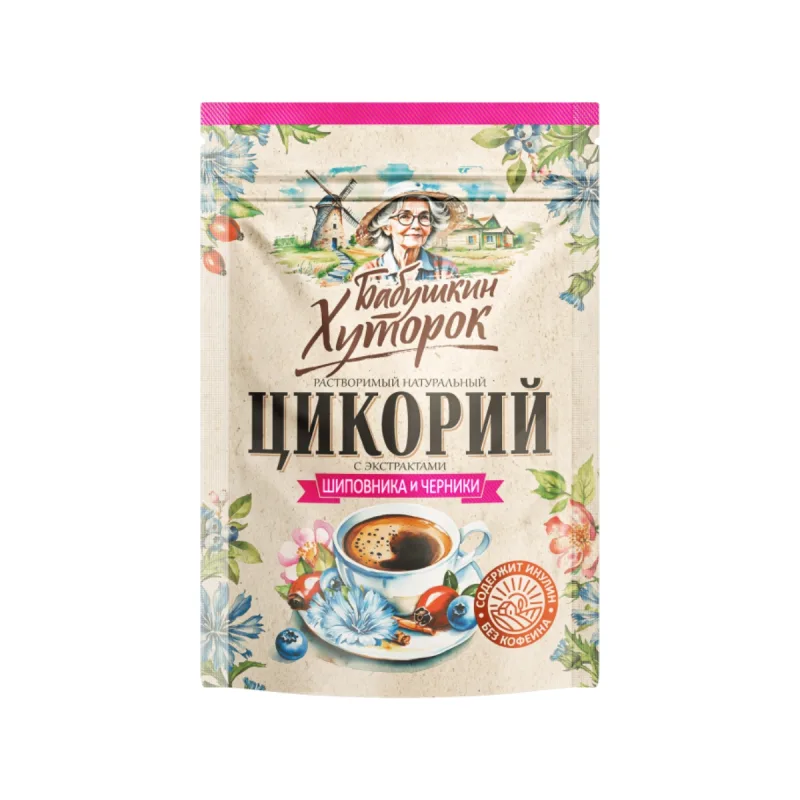 Hutorok Čakanková káva s čučoriedkou a šípkou - 100 g -