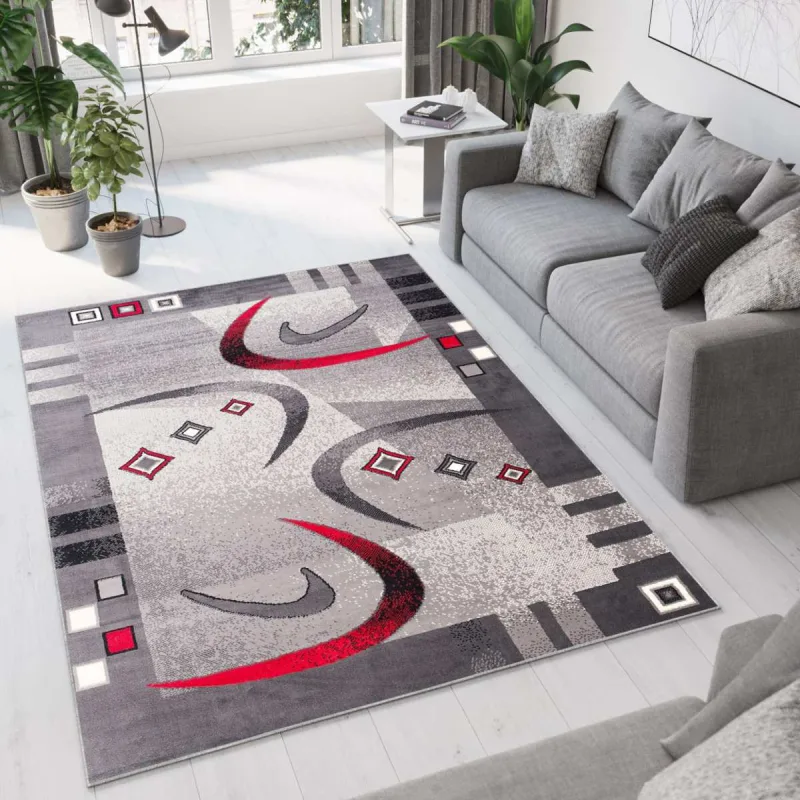 Chemex Moderný koberec Tap - obrazce 1 - sivý Rozmer koberca: 120x170 cm