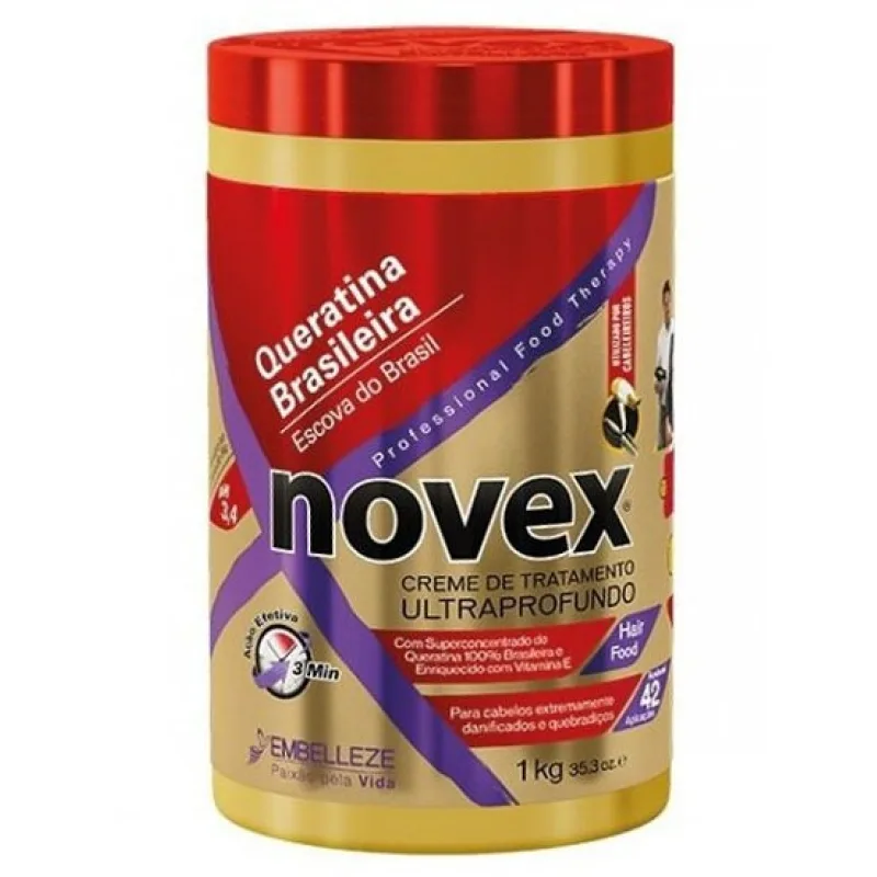 NOVEX Brazilian Keratin Deep Conditioning Hair Mask 1kg - kúra s brazílskym keratínom