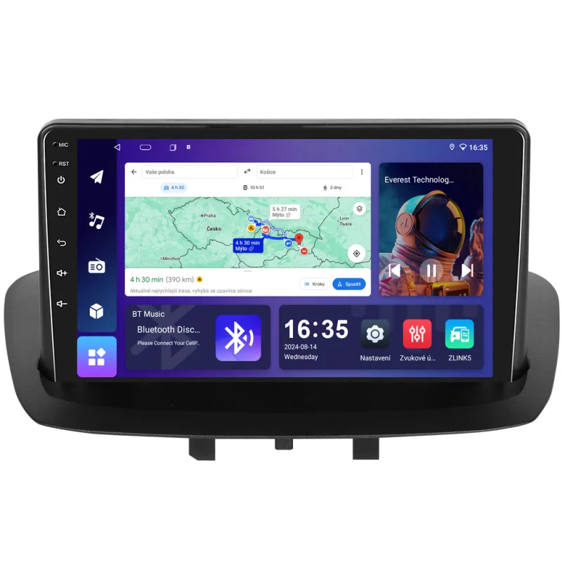 Isudar 2DIN autorádio T68B-IEV217 Android, Renault Megane III / Renault Fluence T68B-UN06M/A8468