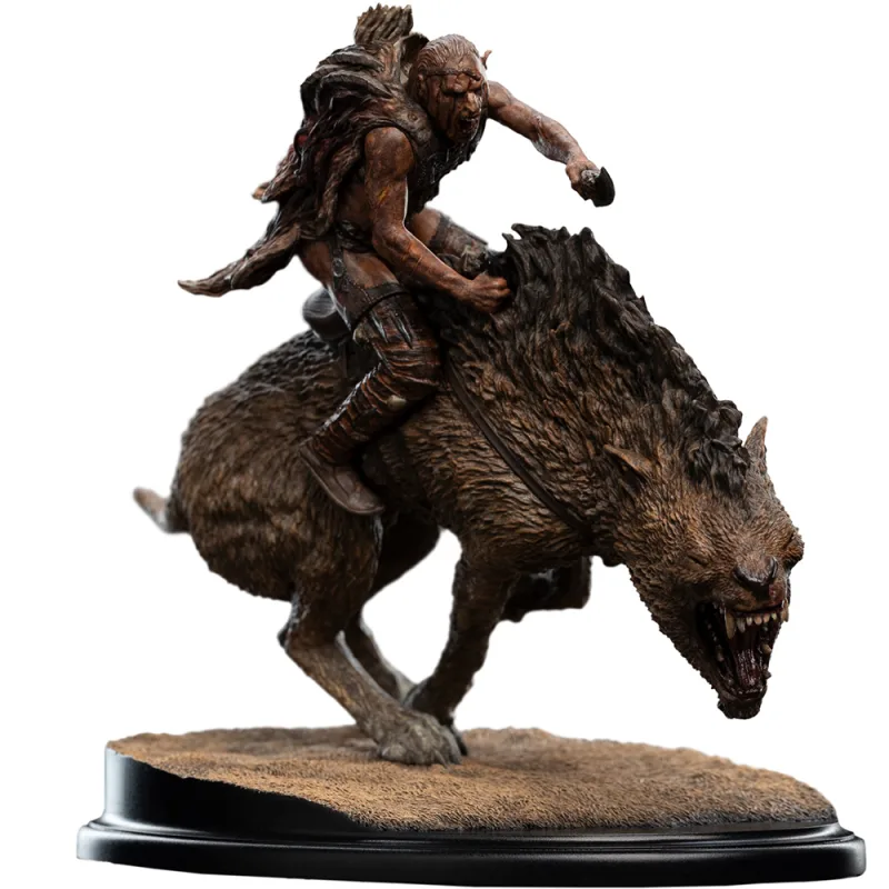 Weta Workshop Mini soška Pána prsteňov Sharkû na Wargovi 18 cm