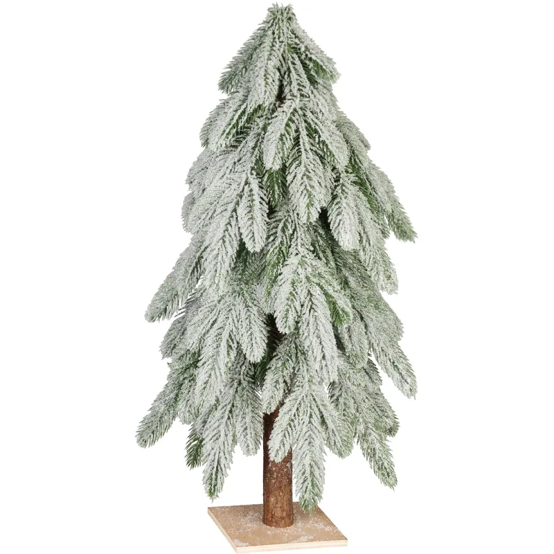 Stromček MagicHome Vianoce, zasnežený, 25x25x60 cm