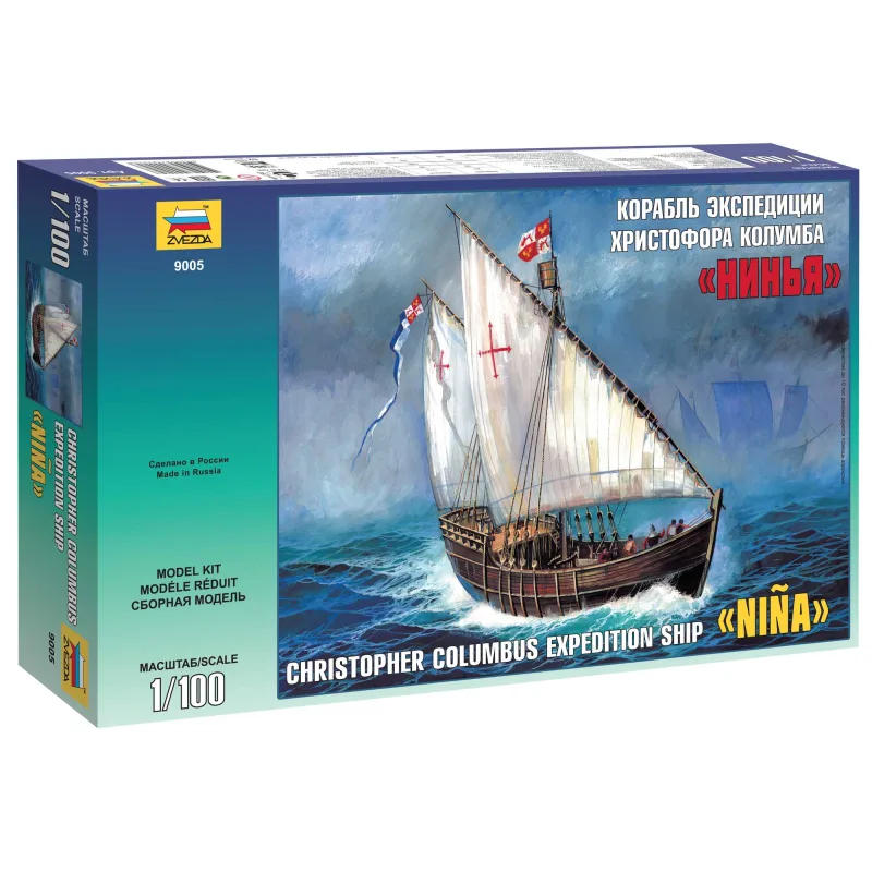 Zvezda Model Kit loď 9005 - Karavela "Nina" (1:100)