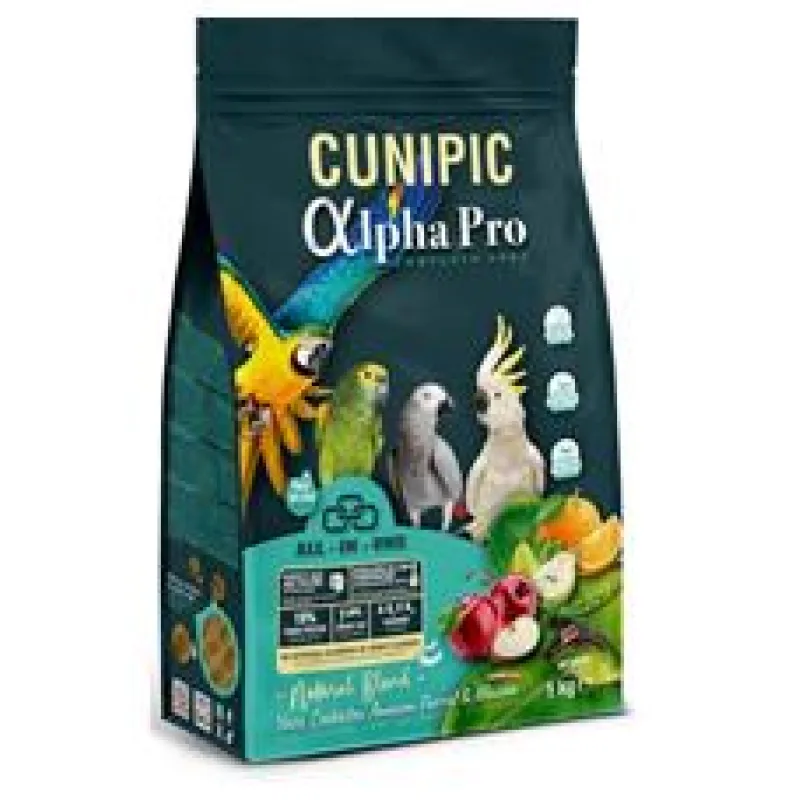 Cunipic Alpha Pro papoušek velký Natural 1 kg