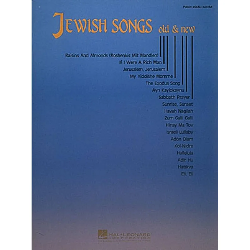 Hal Leonard Jewish Songs Old And New