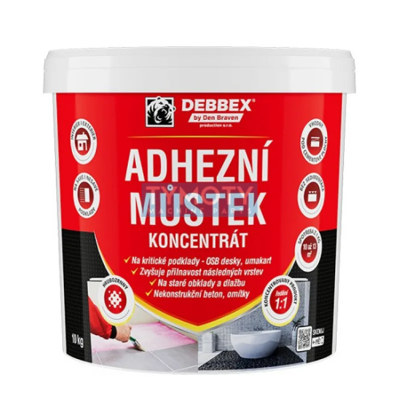 Debbex Adhézny mostík koncentrát - 10 kg ružová, vedro