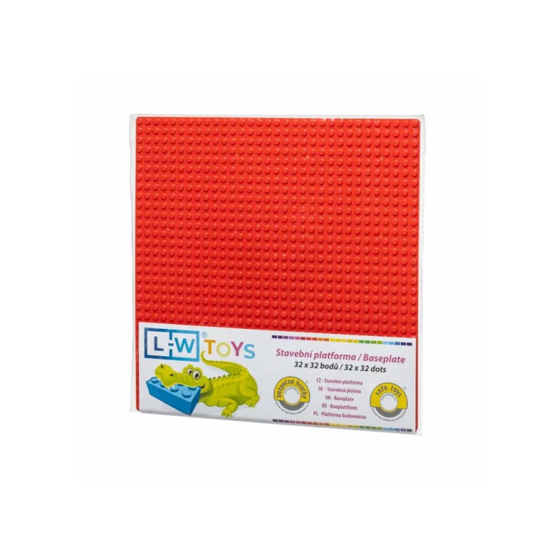 L-W Toys L-W Toys Základová doska 32x32 červená