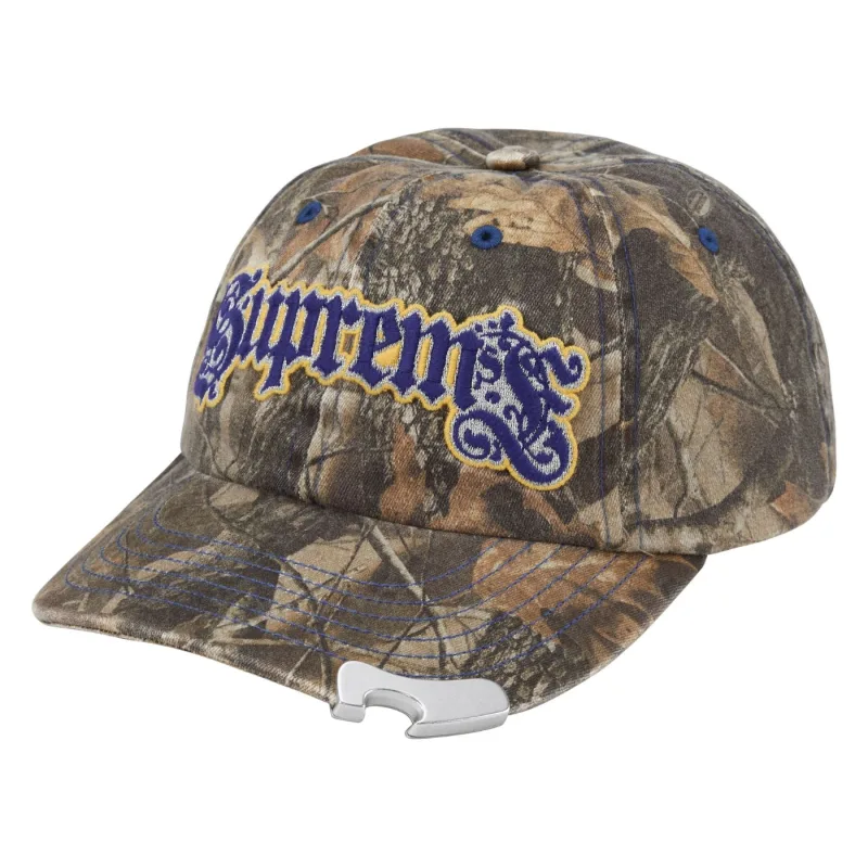 Supreme Bottle Opener 6-Panel Cap Realtree Hardwoods Camo Green - OS