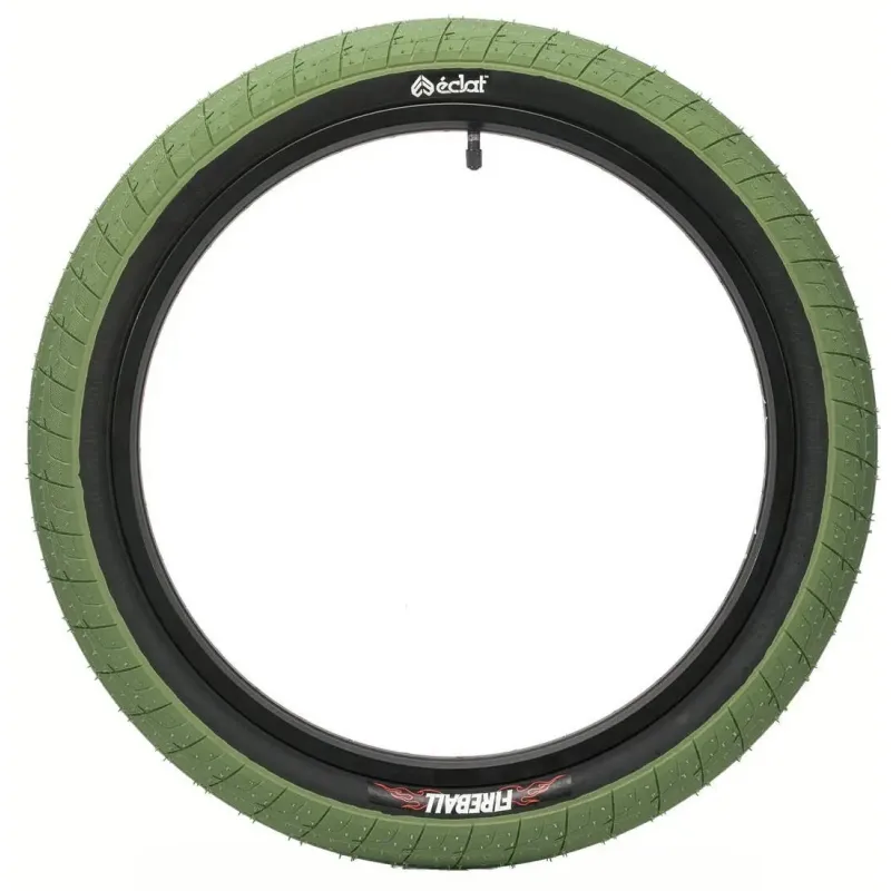 Eclat Fireball BMX Plášť (2.4"|Army Green/Black)
