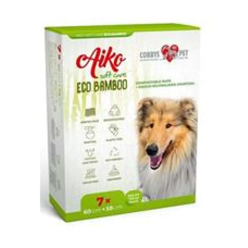 Podložka absorb.pro psy Aiko Eco Bamboo 60x58cm/7ks