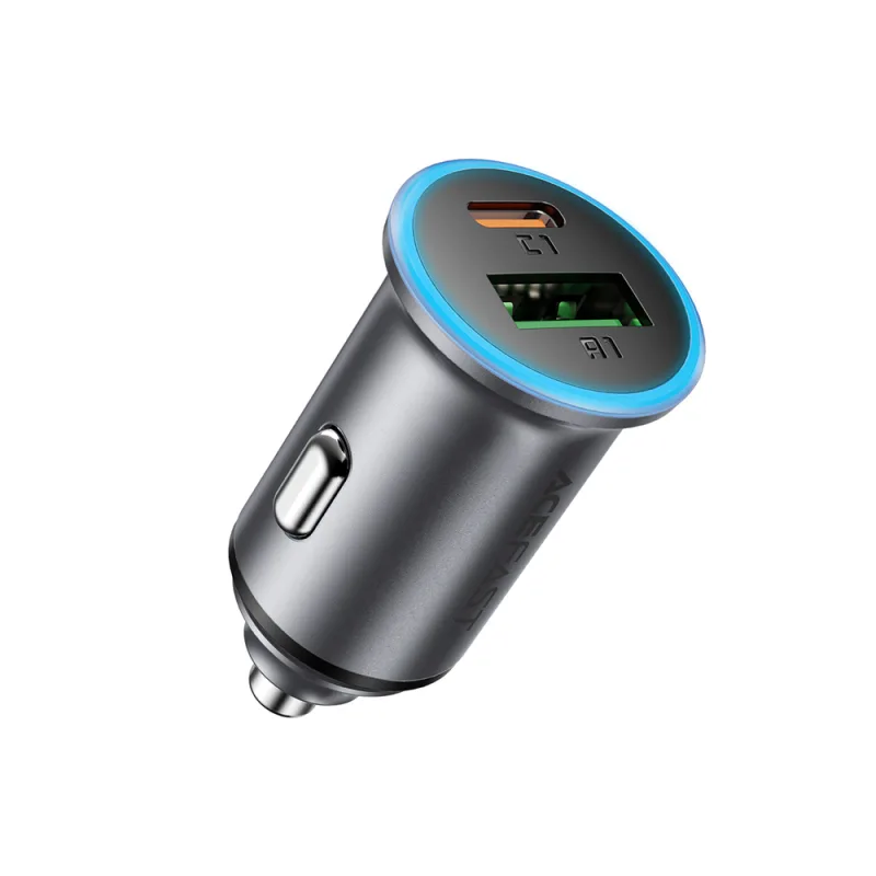 Autonabíjačka Acefast B15 65W USB-A + USB-C - šedá