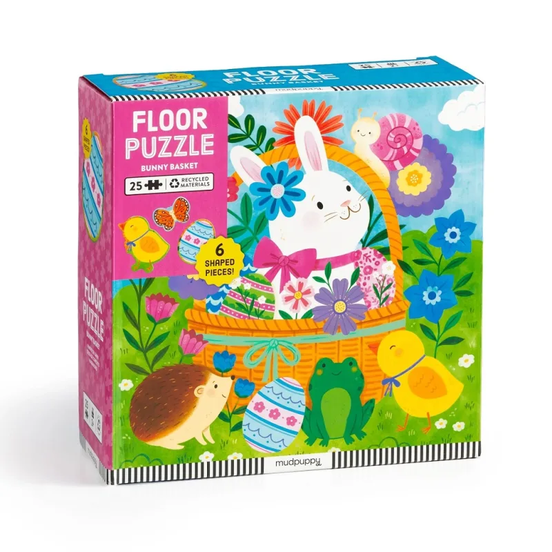 Mudpuppy Mudpuppy Podlahové puzzle Veľkonočný zajačik 25 dielikov