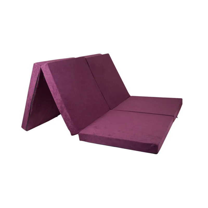 FIMEX Praktická rozkládací matrace pro hosty TWIN 120x195x7cm Vzor: fialová