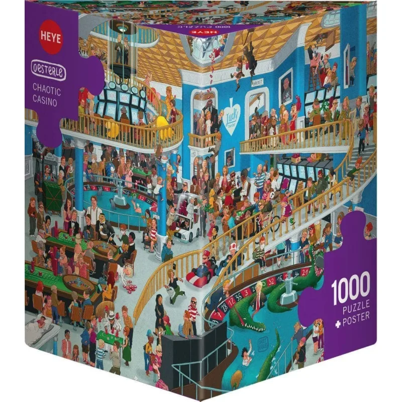 Puzzle Heye 1000 dielikov Triangular Uli Oesterle - Chaotické kasíno