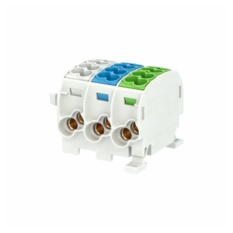Hora eTec GmbH Svorkovnica rozbočovacia Cu HLAK 25/3 C LNPE šedá/modrá/zelená 3-pól 152A 3 x vstup 2x25mm2 plus 3 x výstup 2x16mm2