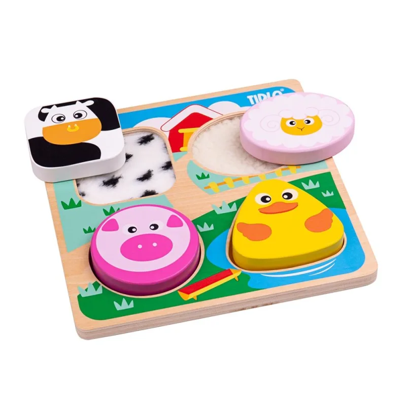 Tidlo Tidlo Senzorické puzzle farma - poškodený obal