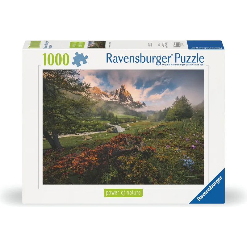 Puzzle Ravensburger 1000 dielikov Sila prírody: Údolie Clarée, Francúzske Alpy