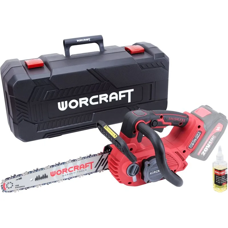 Píla Worcraft CGC-S20LiBA, bezuhlíková, reťazová, 20V Li-ion, 70 ml nádrž, 12" reťaz