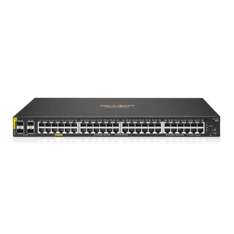 HPE Aruba Networking CX 6000 48p 10M/ 100M/ 1G Class4 PoE 4p SFP 1G 740W…