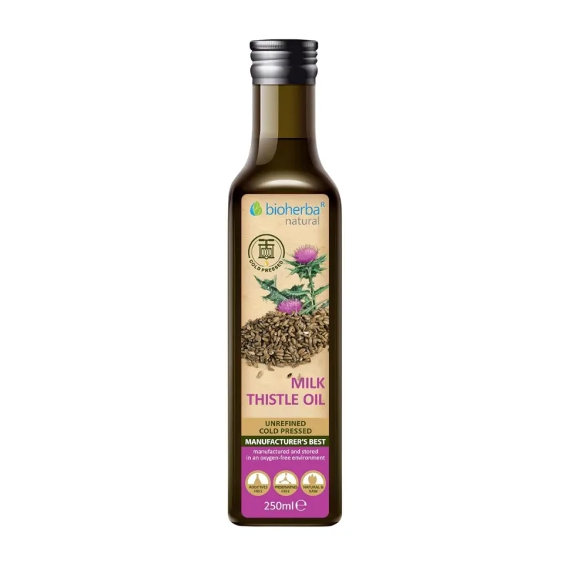 Bioherba Olej z pestreca mariánskeho, lisovaný za studena - 250 ml -