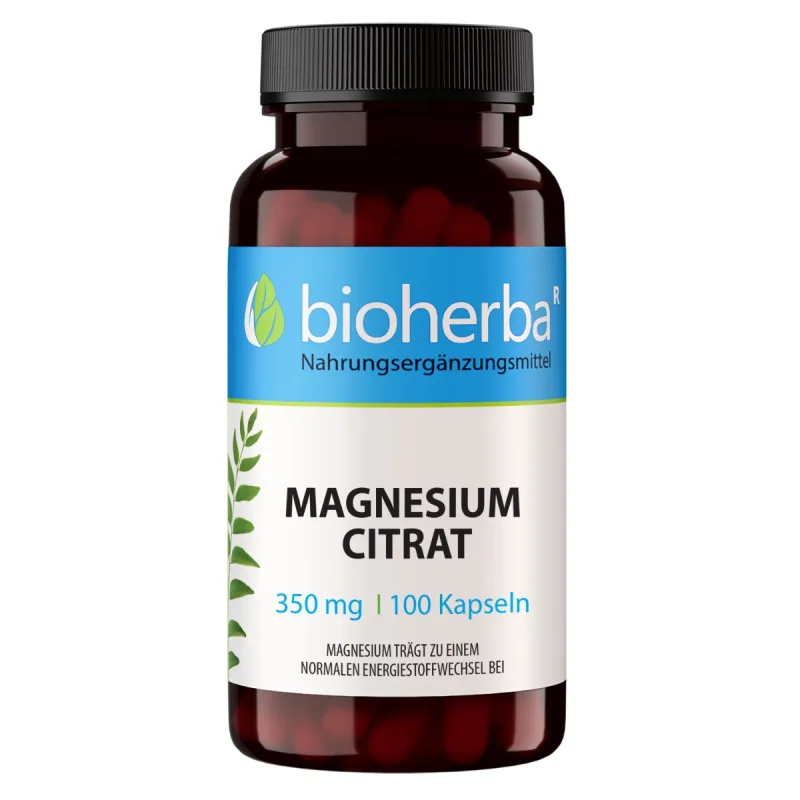 Bioherba Magnézium citrát 350 mg - 100 kapsúl -