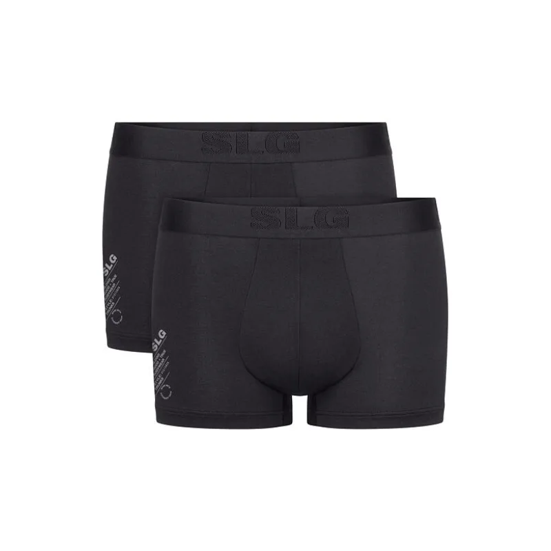 2pack pánskych boxeriek SLOGGI Base Soft Shorts Modal čierne XXL