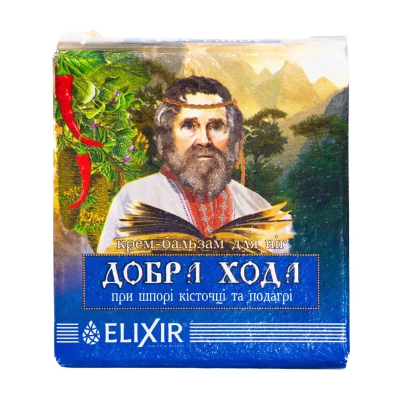 ELIXIR Krémový balzam "Dobrá chôdza" na pätné ostrohy, dnu a halluxy - 10 ml -
