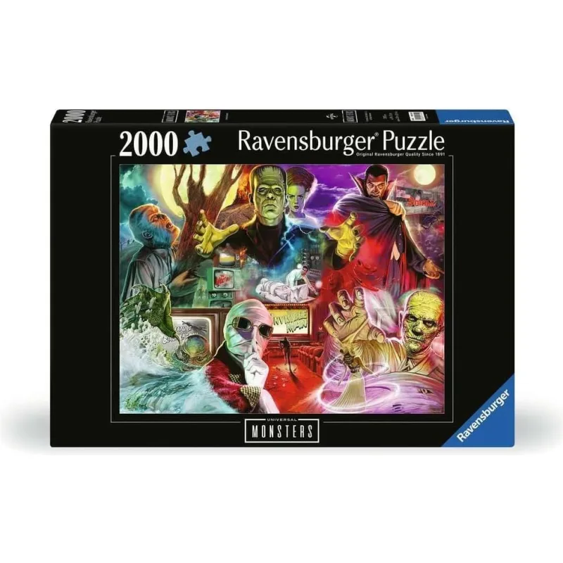 Puzzle Ravensburger 2000 dielikov Filmové monštrá od Universal Studios
