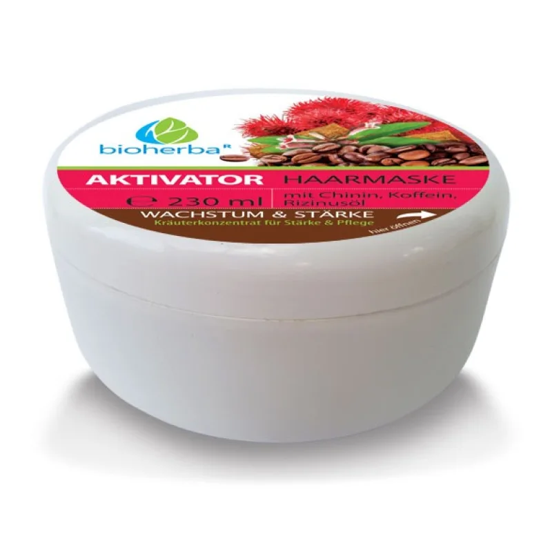 Bioherba Vlasová maska Aktivátor s chinínom, kofeínom a ricínovým olejom - 230 ml -