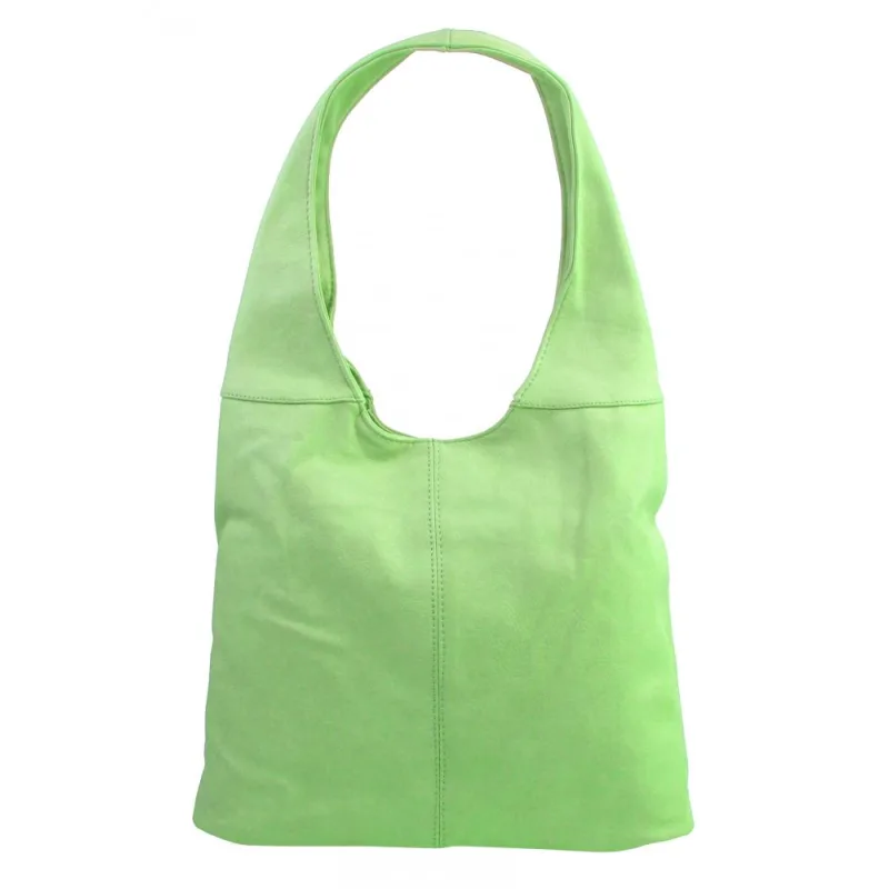 JGL (JUST GLAMOUR) Dámska shopper kabelka cez rameno svetlo zelená