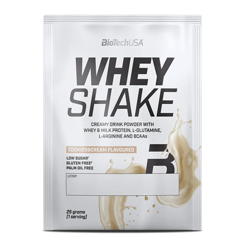 Whey Shake 25 g - BioTech USA Príchuť: Cookies & Cream