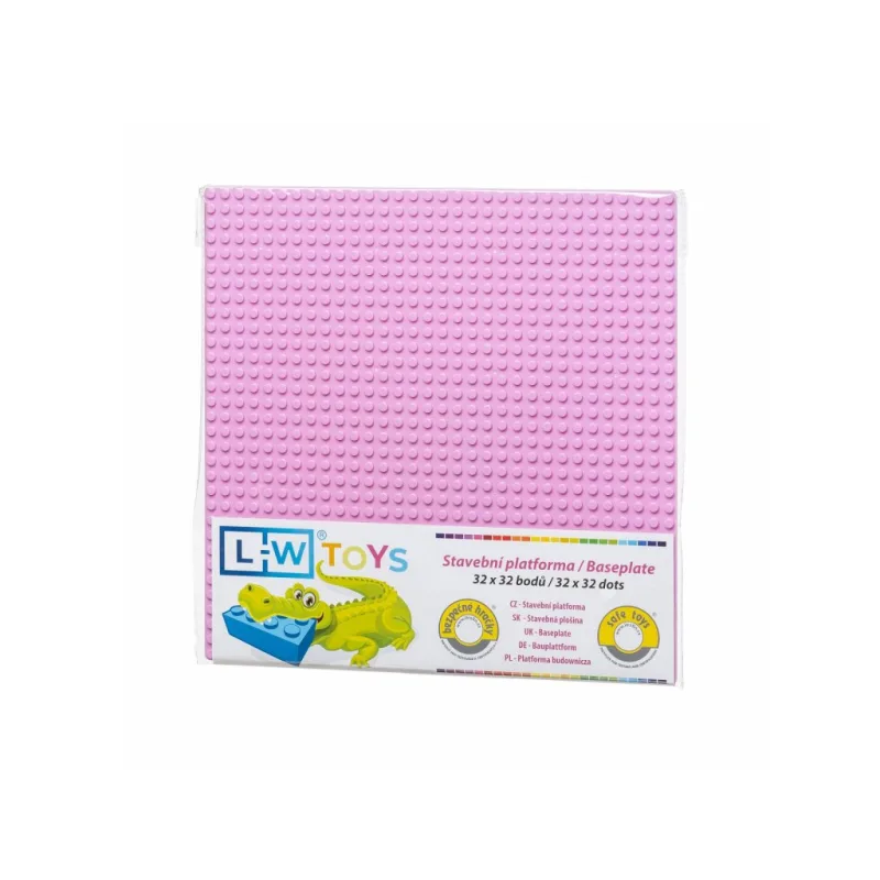 L-W Toys L-W Toys Základová doska 32x32 ružová