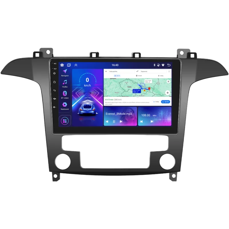 Bmode 2DIN autorádio BEX223 Android, Ford S-Max, automatická klimatizace BEX-UN06M/A7112