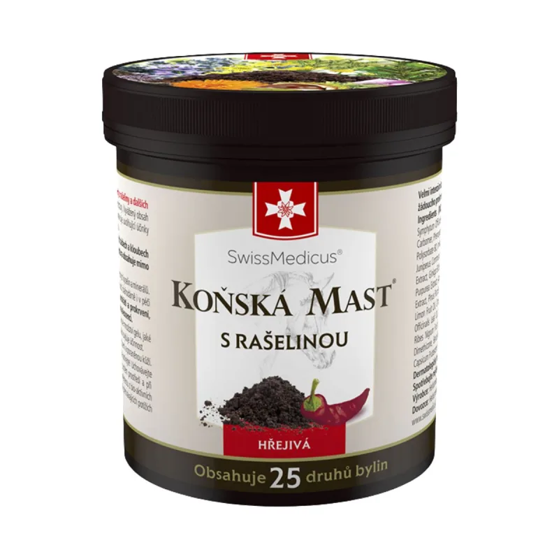 SwissMedicus Konská masť hrejivá s rašelinou - 250 ml -