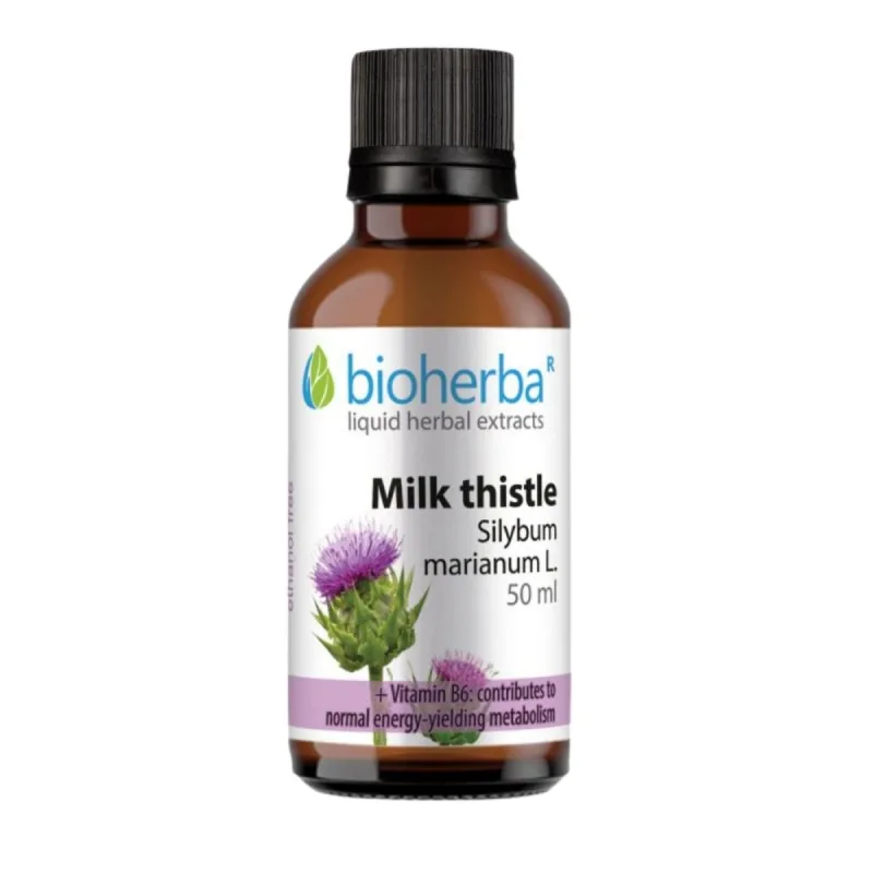 Bioherba Pestrec mariánsky (Silybum marianum) kvapky – tinktúra – 50 ml –