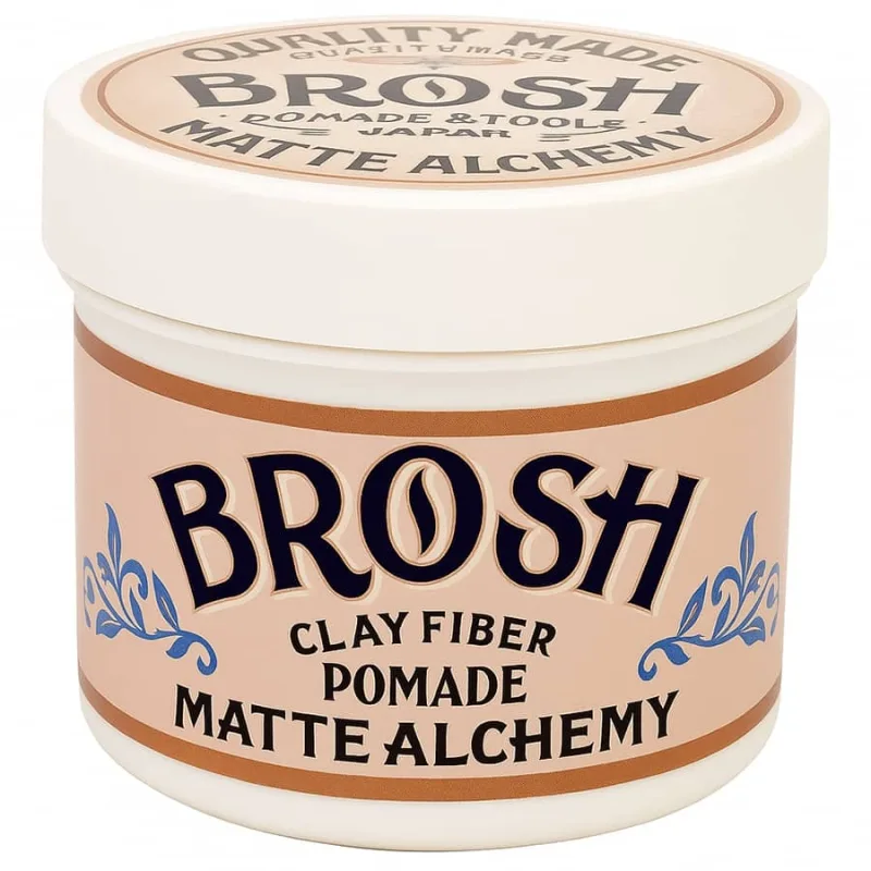 Matný styling na vlasy BROSH Clay Fiber pomade 290 g