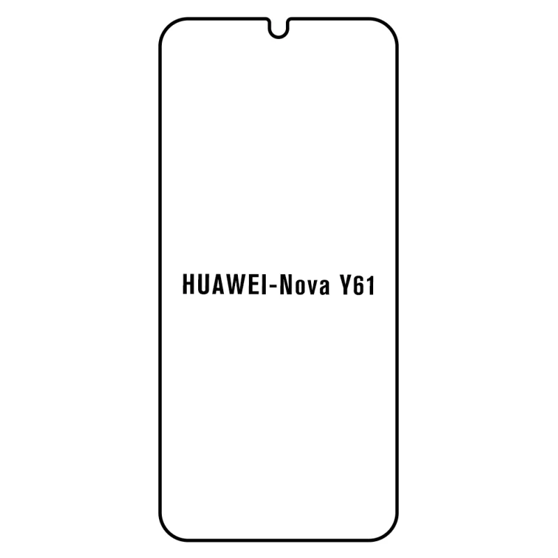Sunshine Huawei Nova Y61 Predná Hydrogél ochranná fólia Strih: Predná 2, Typ fólie: Anti-Spy (Privacy)