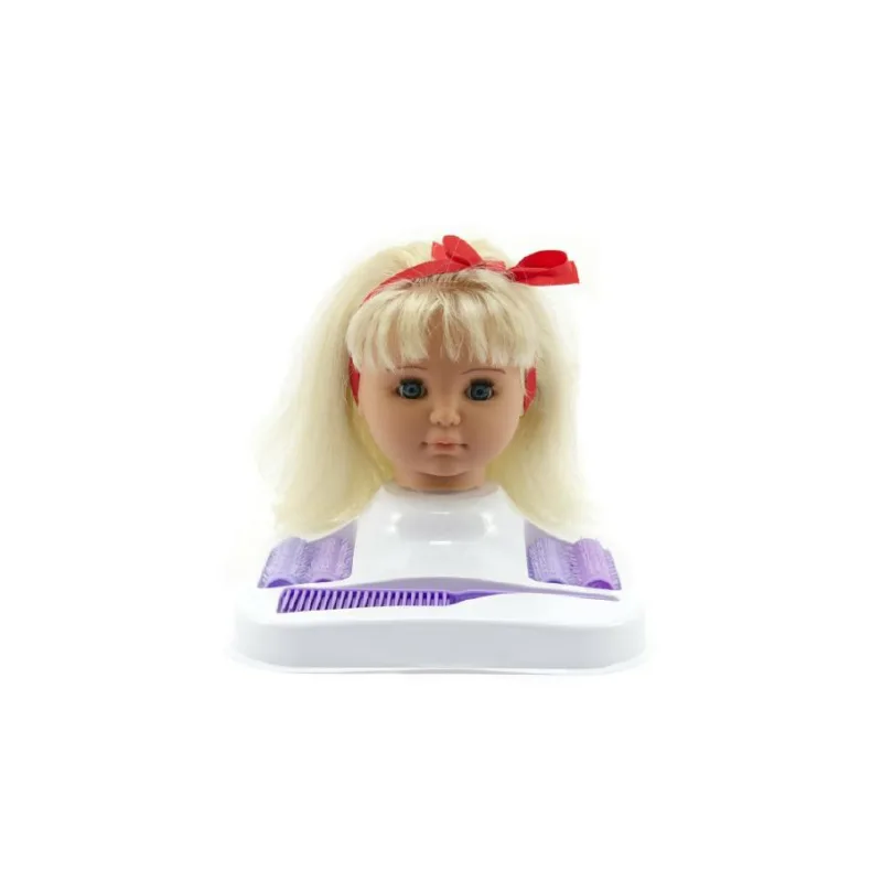 Hamiro Česacia hlava blond s doplnkami v krabici 24x28x19cm