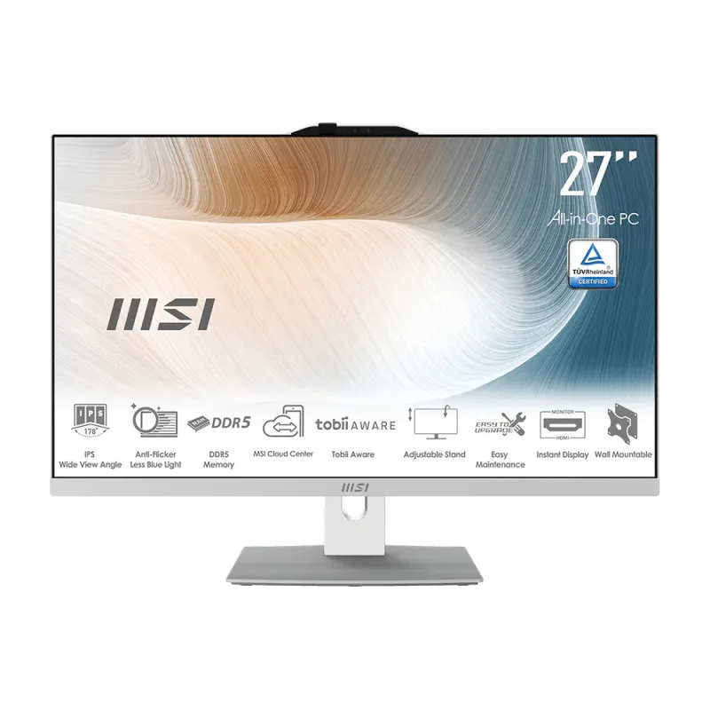 MSI Modern/AM272P 1M-1437EU/27"/FHD/5-120U/16GB/512GB/Intel int/W11P/Bílá/3R Modern AM272P 1M-1437EU