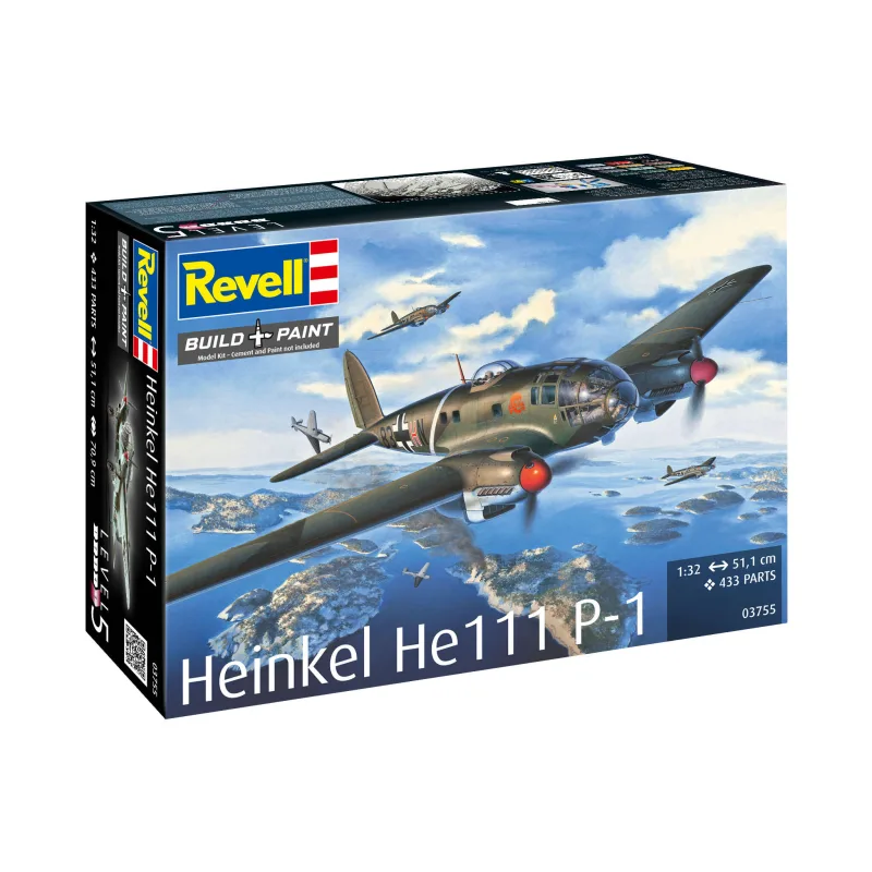 Revell Plastic ModelKit lietadlo 03755 - Heinkel He 111P-1 (1:32)