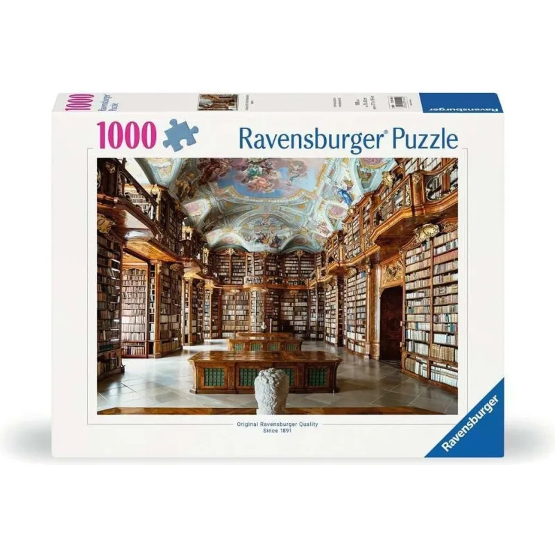 Puzzle Ravensburger 1000 dielikov Knižnica v kláštore svätého Floriána, Rakúsko